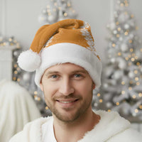 Hawaii Aloha Plumeria Lei Orange Palaka Christmas Santa Hat - Polynesian Pride