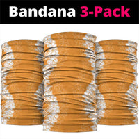 Hawaii Aloha Plumeria Lei Orange Palaka Neck Gaiter LT7 package One Size: 25*50cm Orange - Polynesian Pride
