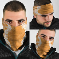 Hawaii Aloha Plumeria Lei Orange Palaka Neck Gaiter LT7 - Polynesian Pride