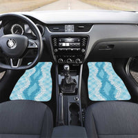 Hawaii Aloha Plumeria Lei Turquoise Palaka Car Mats - Polynesian Pride