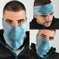 Hawaii Aloha Plumeria Lei Turquoise Palaka Neck Gaiter LT7 - Polynesian Pride
