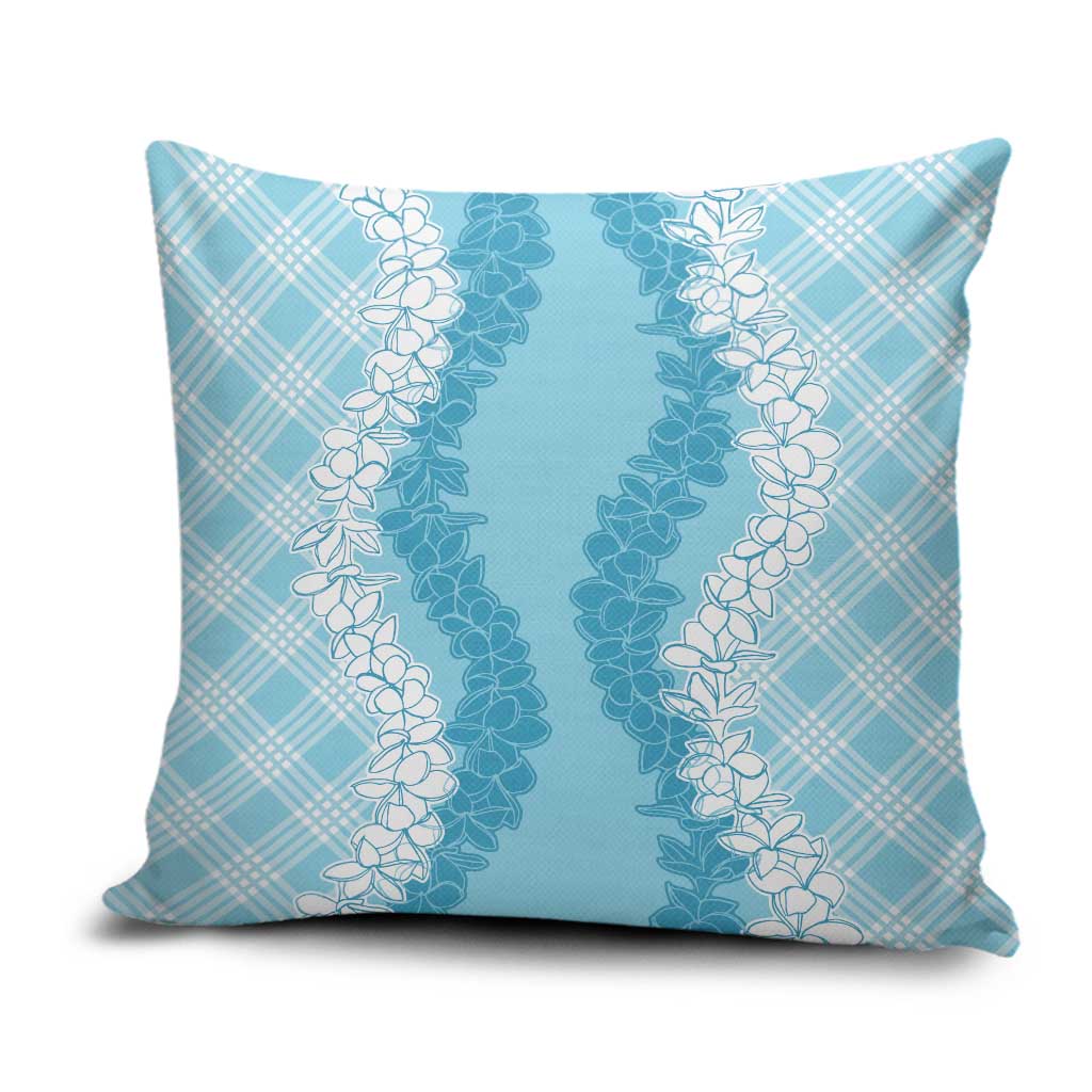 Hawaii Aloha Plumeria Lei Turquoise Palaka Pillow Cover LT7 Turquoise - Polynesian Pride