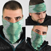 Hawaii Aloha Plumeria Lei Mint Palaka Neck Gaiter LT7 - Polynesian Pride