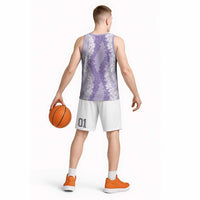 Hawaii Aloha Plumeria Lei Lavender Palaka Basketball Jersey LT7 - Polynesian Pride