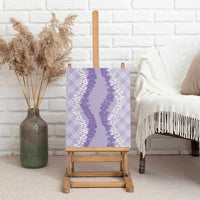 Hawaii Aloha Plumeria Lei Lavender Palaka Canvas Wall Art LT7 - Polynesian Pride