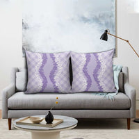 Hawaii Aloha Plumeria Lei Lavender Palaka Pillow Cover LT7 - Polynesian Pride
