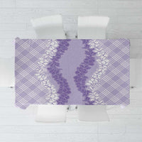 Hawaii Aloha Plumeria Lei Lavender Palaka Tablecloth LT7 Lavender - Polynesian Pride