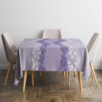 Hawaii Aloha Plumeria Lei Lavender Palaka Tablecloth LT7 - Polynesian Pride