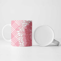 Hawaii Aloha Plumeria Lei Pink Palaka Ceramic Mug - Polynesian Pride