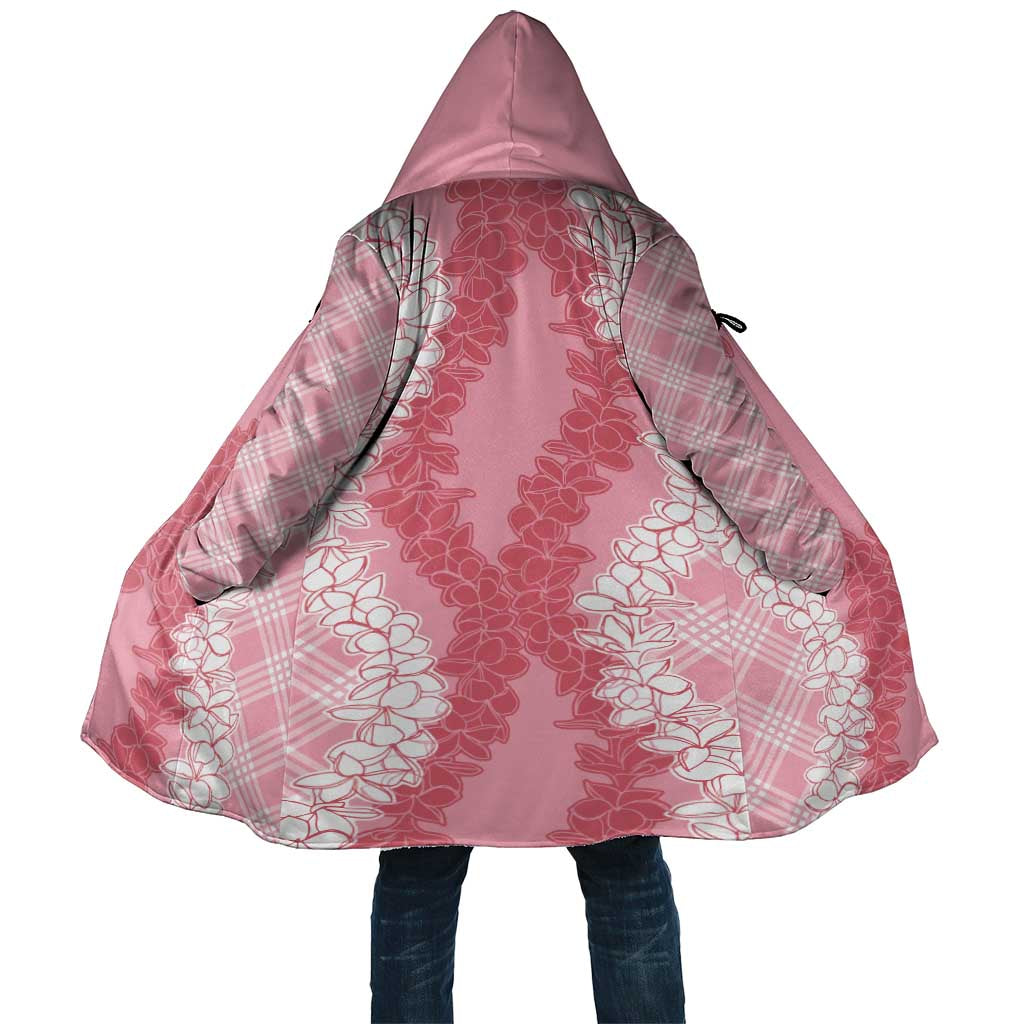 Hawaii Aloha Plumeria Lei Pink Palaka Cloak - Polynesian Pride