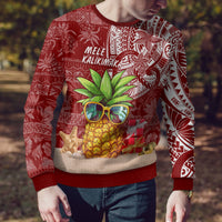 Mele Kalikimaka Hawaii Christmas Ugly Christmas Sweater Pineapple Party LT7 - Polynesian Pride