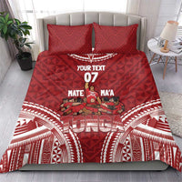 Personalized Mate Maa Tonga Rugby Bedding Set Ofa Atu Tonga