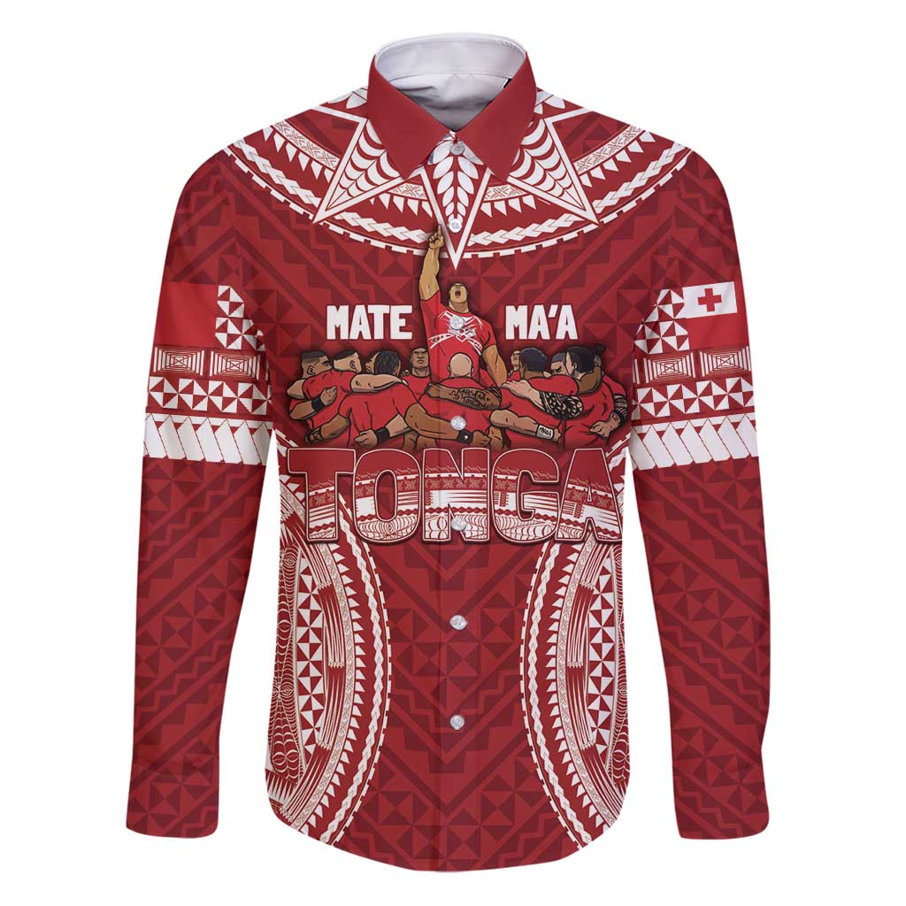 Personalized Mate Maa Tonga Rugby Family Matching Puletasi and Hawaiian Shirt Ofa Atu Tonga