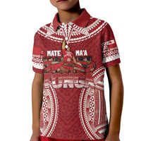 Personalized Mate Maa Tonga Rugby Kid Polo Shirt Ofa Atu Tonga LT7 Kid Red - Polynesian Pride