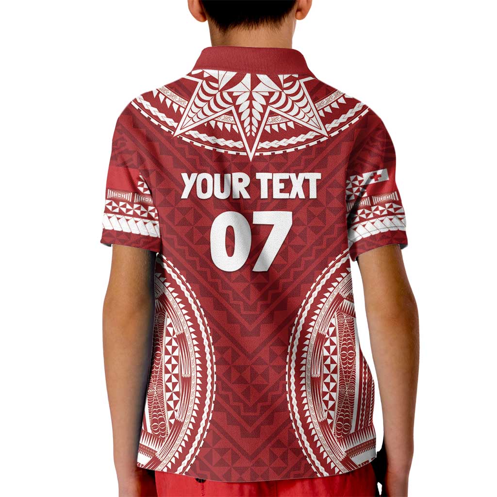 Personalized Mate Maa Tonga Rugby Kid Polo Shirt Ofa Atu Tonga LT7 - Polynesian Pride