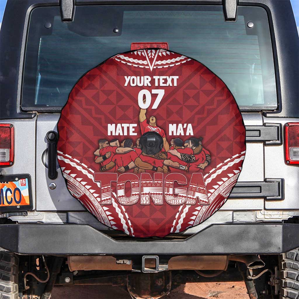 Personalized Mate Maa Tonga Rugby Spare Tire Cover Ofa Atu Tonga