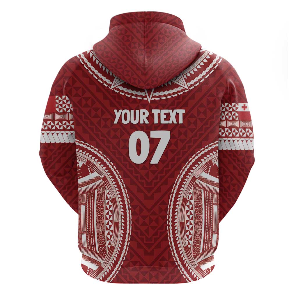 Personalized Mate Maa Tonga Rugby Zip Hoodie Ofa Atu Tonga LT7 - Polynesian Pride