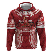Personalized Mate Maa Tonga Rugby Zip Hoodie Ofa Atu Tonga LT7 Pullover Hoodie Red - Polynesian Pride