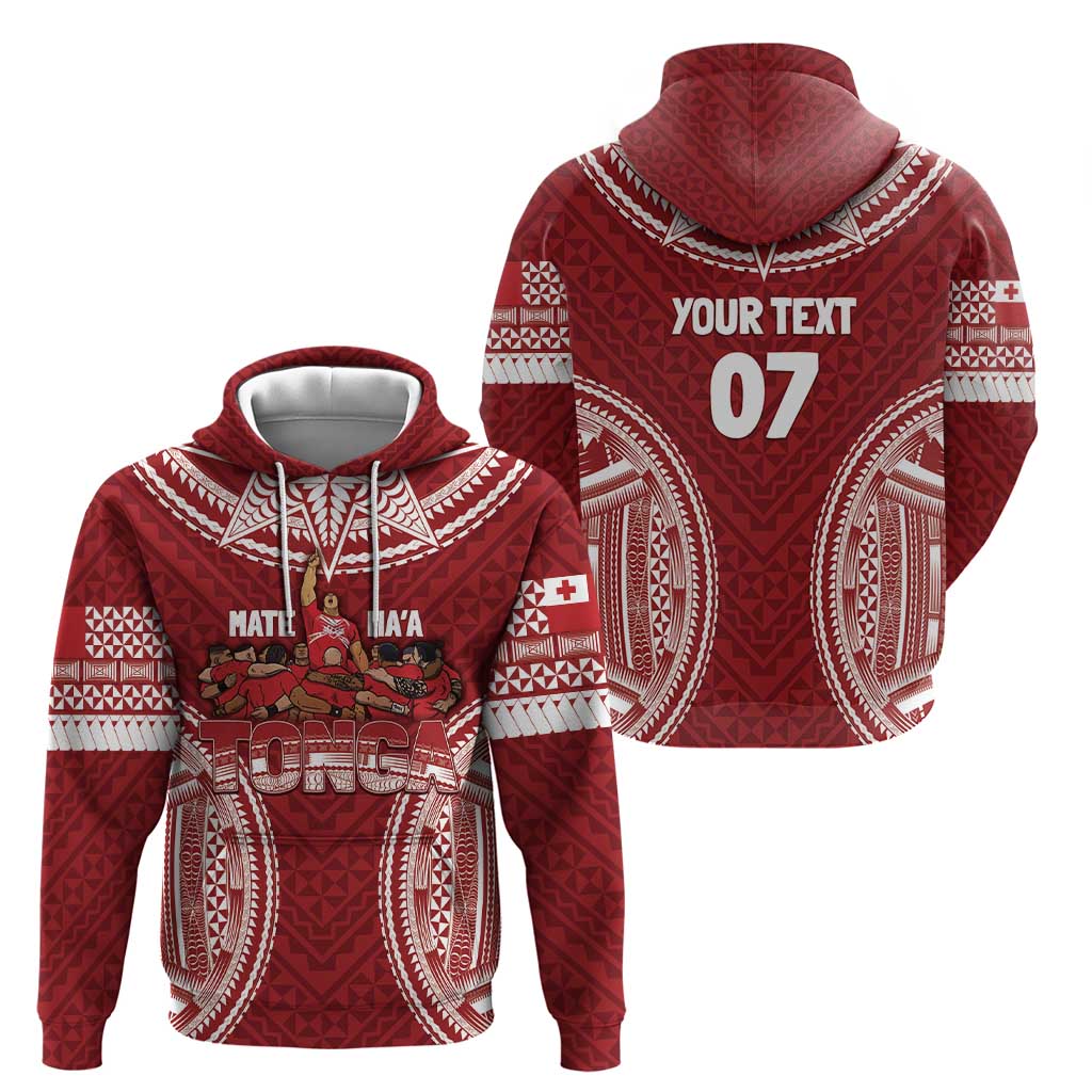 Personalized Mate Maa Tonga Rugby Zip Hoodie Ofa Atu Tonga LT7 - Polynesian Pride