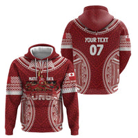 Personalized Mate Maa Tonga Rugby Zip Hoodie Ofa Atu Tonga LT7 - Polynesian Pride