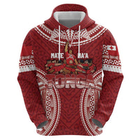 Personalized Mate Maa Tonga Rugby Zip Hoodie Ofa Atu Tonga LT7 - Polynesian Pride