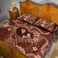 Hawaii Plumeria Quilt Bed Set Hau'oli la Makuahine Sunburned LT7 - Polynesian Pride