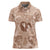 Hawaii Plumeria Women Polo Shirt Hau'oli la Makuahine Beige LT7 Female Beige - Polynesian Pride