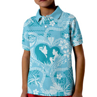 Hawaii Plumeria Kid Polo Shirt Hau'oli la Makuahine Turquoise LT7 Kid Turquoise - Polynesian Pride