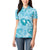 Hawaii Plumeria Women Polo Shirt Hau'oli la Makuahine Turquoise LT7 - Polynesian Pride