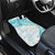 Polynesia Humpback Whale Car Mats Tropical Plumeria Turquoise