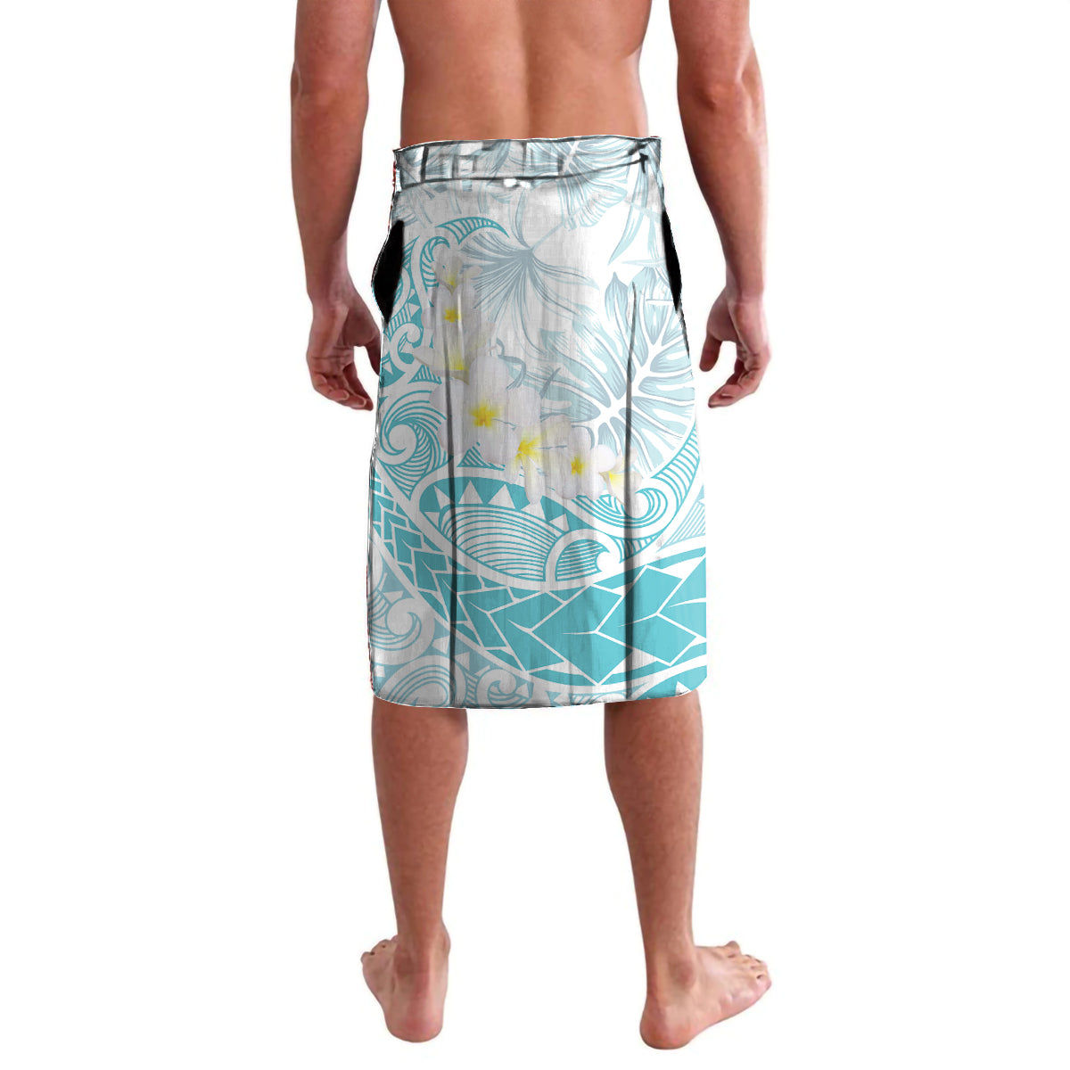 Polynesia Humpback Whale Lavalava Tropical Plumeria Turquoise