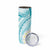 Polynesia Humpback Whale Skinny Tumbler Tropical Plumeria Turquoise