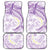 Polynesia Humpback Whale Car Mats Tropical Plumeria Lavender