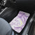 Polynesia Humpback Whale Car Mats Tropical Plumeria Lavender