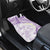 Polynesia Humpback Whale Car Mats Tropical Plumeria Lavender