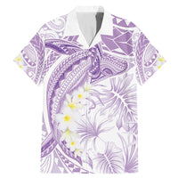 Polynesia Humpback Whale Family Matching Mermaid Dress and Hawaiian Shirt Tropical Plumeria Lavender