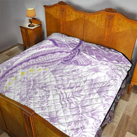 Polynesia Humpback Whale Quilt Tropical Plumeria Lavender LT7 - Polynesian Pride