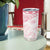 Polynesia Humpback Whale Tumbler Cup Tropical Plumeria Pink