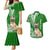 Personalised Polynesian Pacific Bulldog Couples Matching Mermaid Dress And Hawaiian Shirt With Emerald Hawaii Tribal Tattoo Patterns LT7 Green - Polynesian Pride