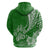 Custom Polynesian Pacific Bulldog Hoodie With Emerald Hawaii Tribal Tattoo Patterns LT7 - Polynesian Pride