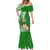 Personalised Polynesian Pacific Bulldog Mermaid Dress With Emerald Hawaii Tribal Tattoo Patterns LT7 - Polynesian Pride