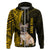 Custom Polynesian Pacific Bulldog Hoodie With Gold Hawaii Tribal Tattoo Patterns LT7 Zip Hoodie Gold - Polynesian Pride