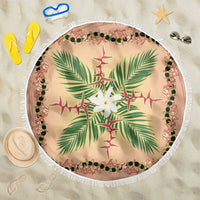 Hawaii Quilt Inspired Collection Aloha Flowers Beach Blanket Maile - Kukui Nut Lei