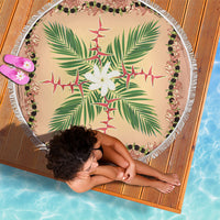 Hawaii Quilt Inspired Collection Aloha Flowers Beach Blanket Maile - Kukui Nut Lei