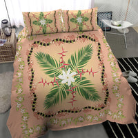 Hawaii Quilt Inspired Collection Aloha Flowers Bedding Set Maile - Kukui Nut Lei