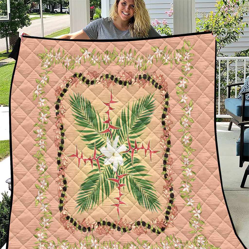 Hawaii Quilt Inspired Collection Aloha Flowers Quilt Maile - Kukui Nut Lei