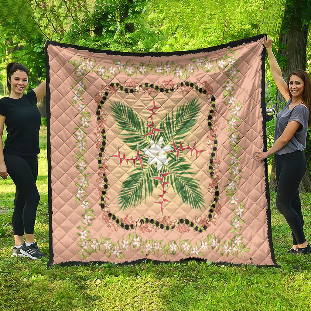 Hawaii Quilt Inspired Collection Aloha Flowers Quilt Maile - Kukui Nut Lei