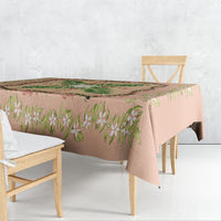 Hawaii Quilt Inspired Collection Aloha Flowers Tablecloth Maile - Kukui Nut Lei