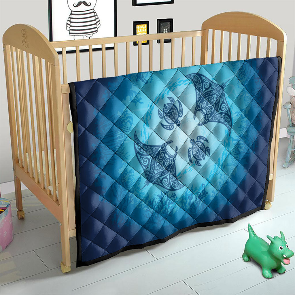 Hawaii Quilt Inspired Collection Aloha Sea Quilt Manta Ray and Turtles