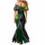 Personalised New Zealand Vs South Africa Rugby Mermaid Dress Rivals Dynamics LT7 - Polynesian Pride